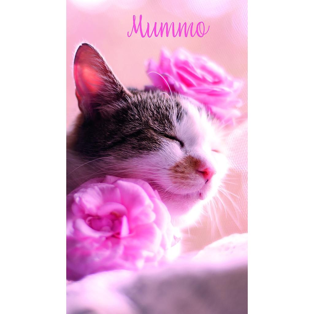 2-osainen äitienpäiväkortti Mummo