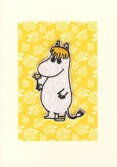 2-osainen kangasmerkkikortti Muumi