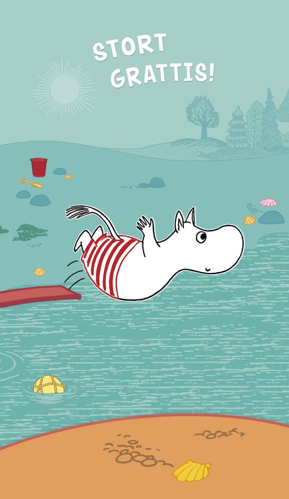 2-osainen Muumikortti Ruotsinkielinen