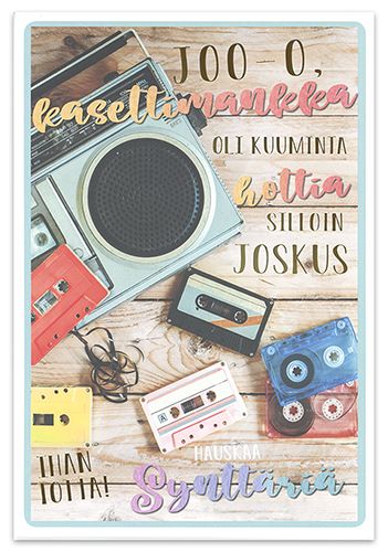 2-osainen onnittelukortti