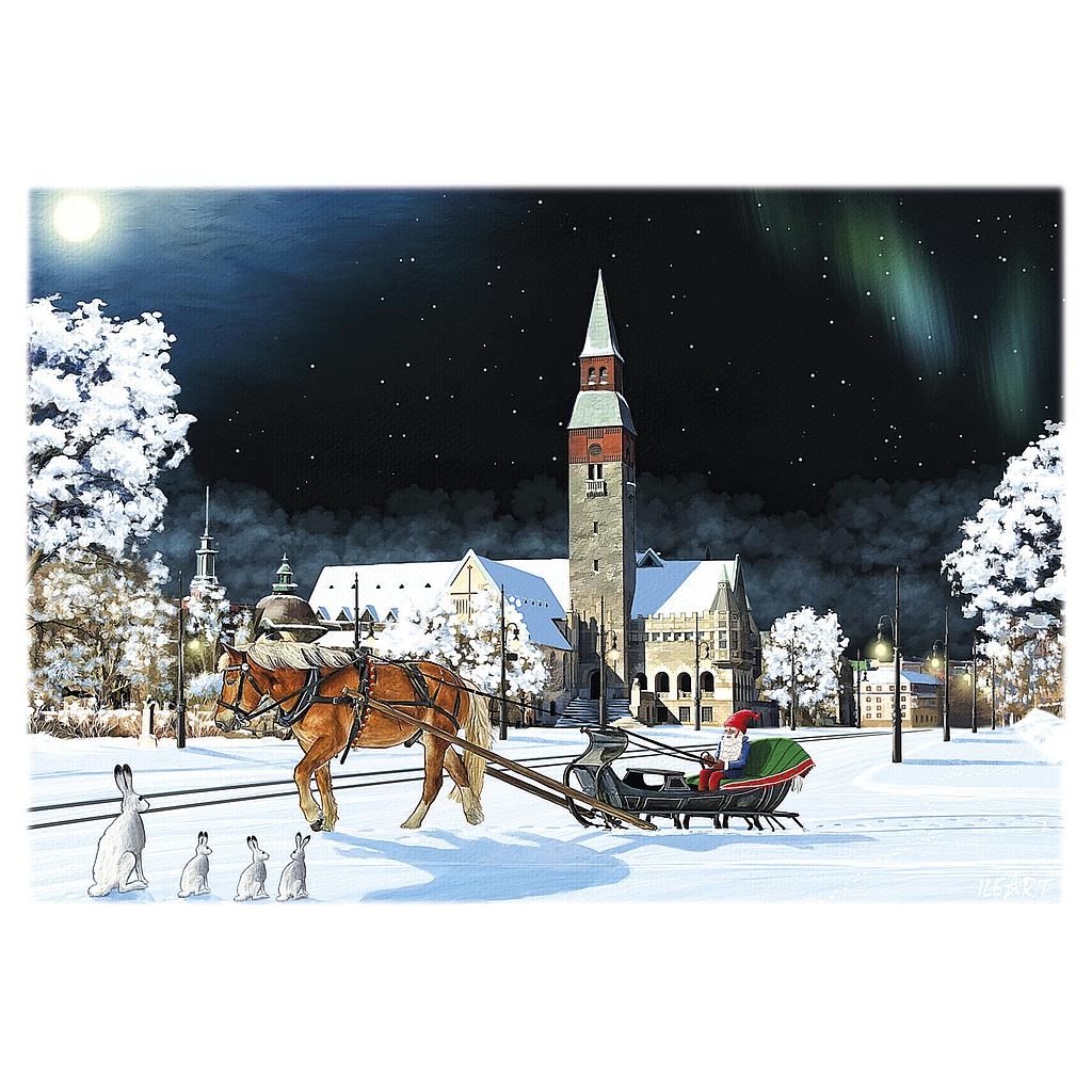 Joulukortti Ileart Helsinki