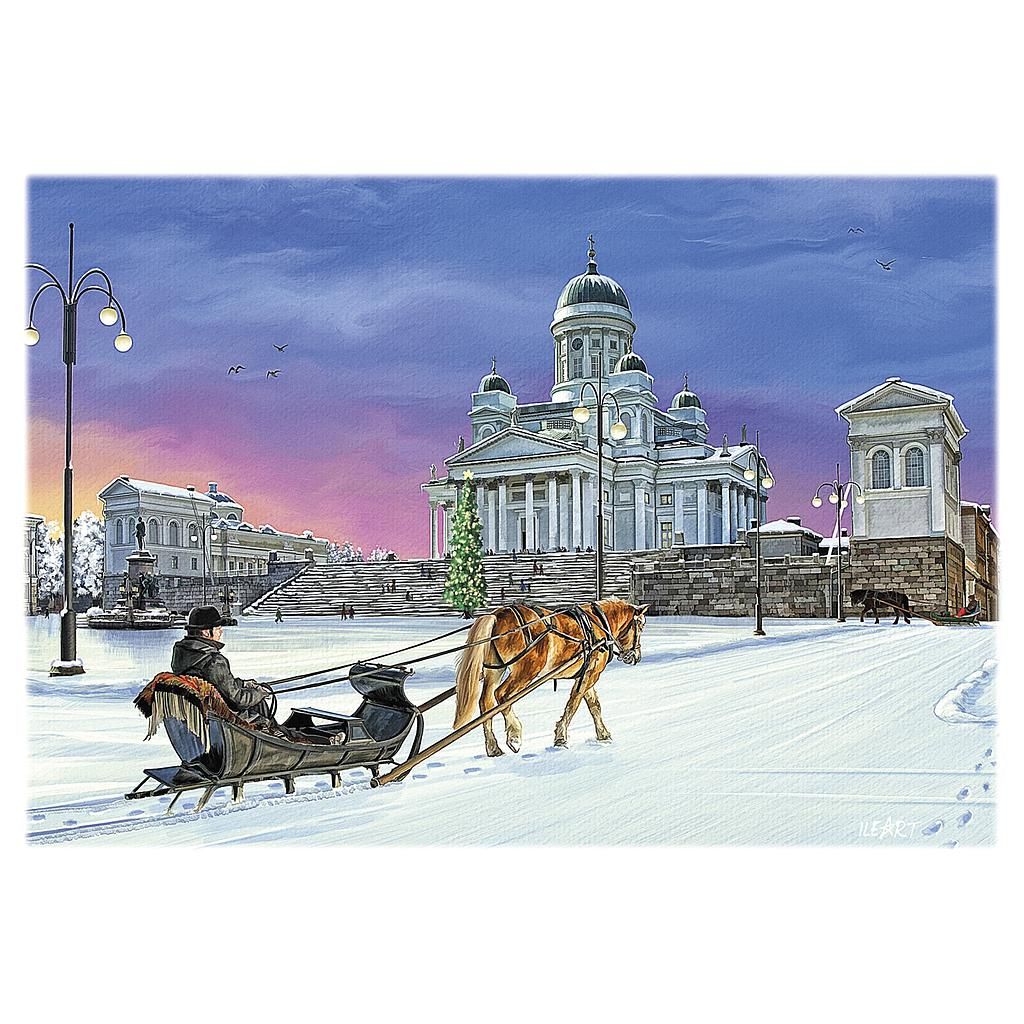 Joulukortti Ileart Helsinki