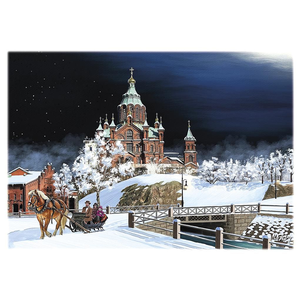 Joulukortti Ileart Helsinki