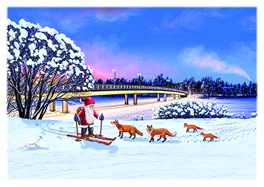 Joulukortti Ileart Oulu