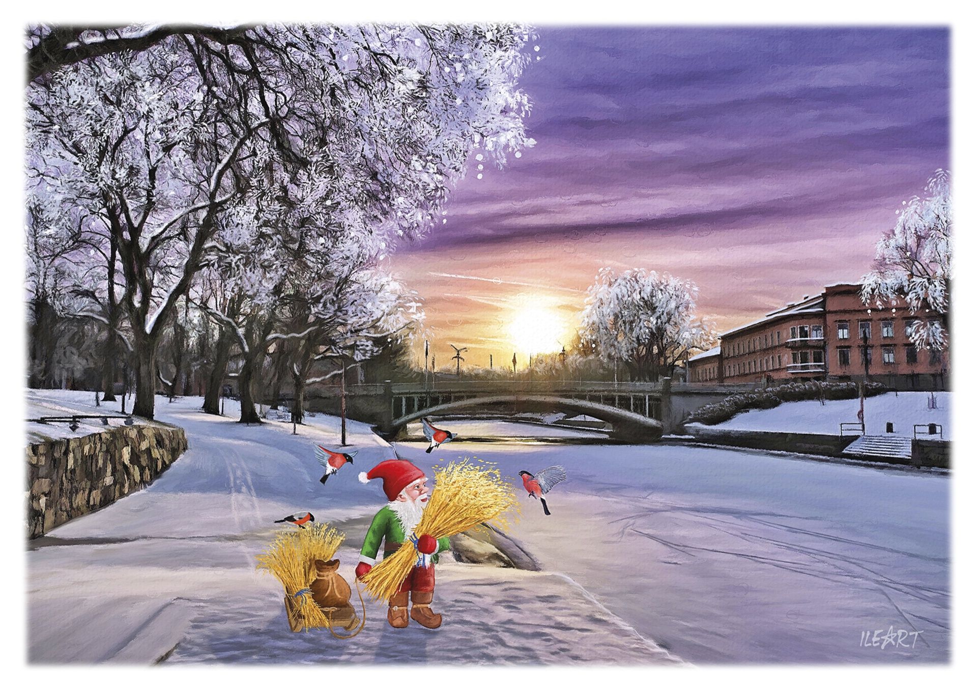 Joulukortti Ileart Turku