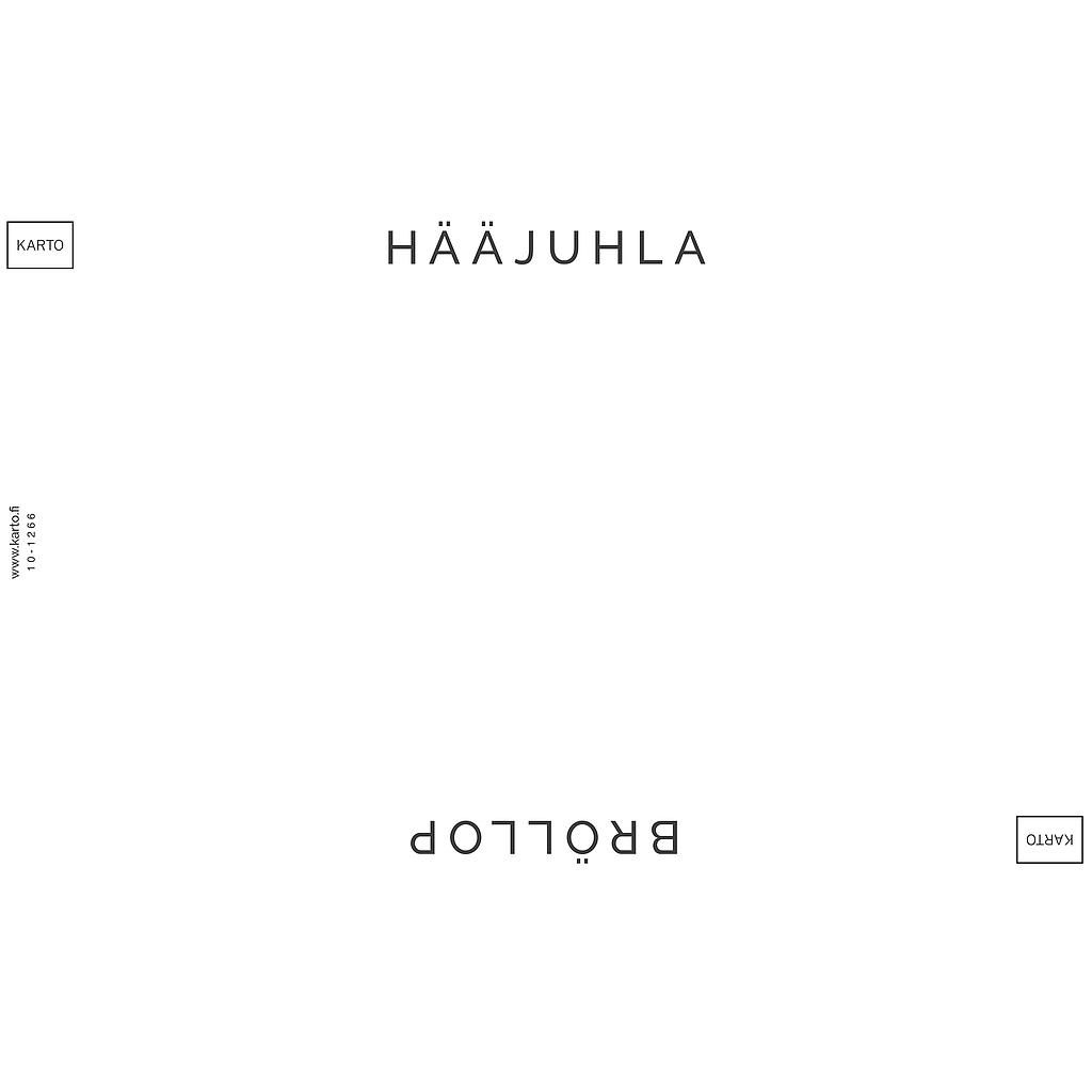 5-lok riviopaste Hääjuhla Bröllop