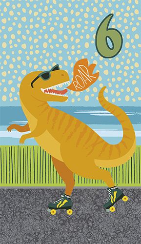 2-osainen onnittelukortti 6v